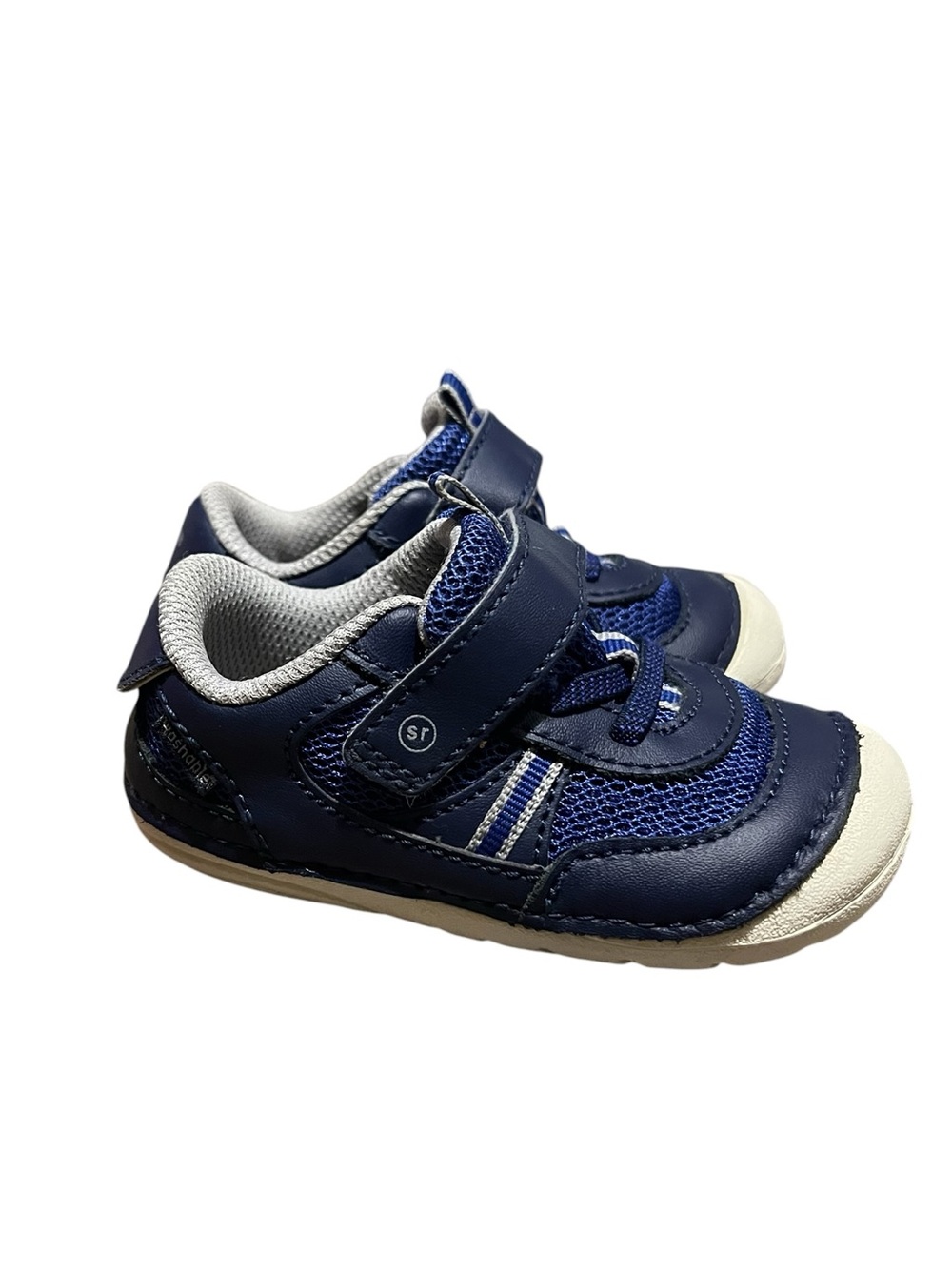 Stride Rite Navy Blue Hook-and-Loop Toddler Walking Shoes